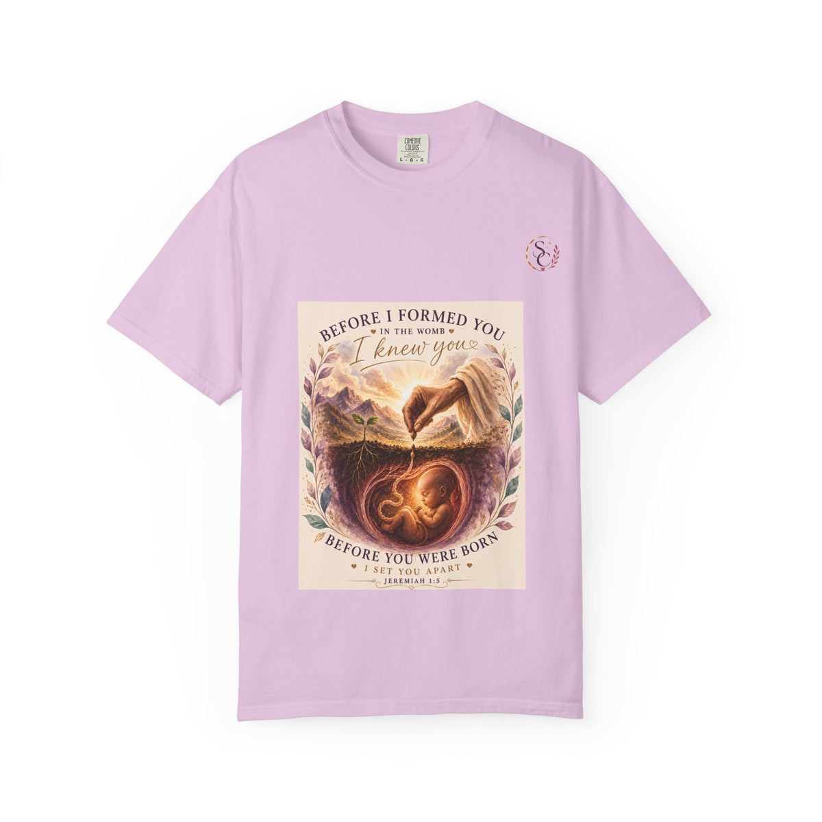 T-Shirt — "Before I Formed You I Knew You" Spiritual Motherhood Tee