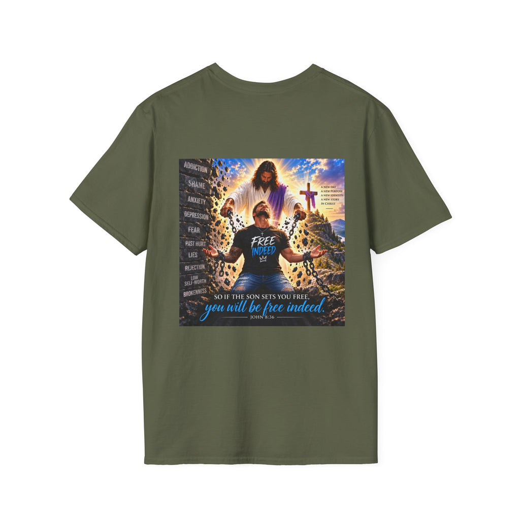 Men's Chain Breaker Christian T‑Shirt — Caucasian