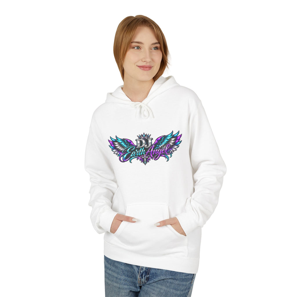 Angel Wings Hoodie — 'Earth Angel' Vaporwave Graphic Pullover