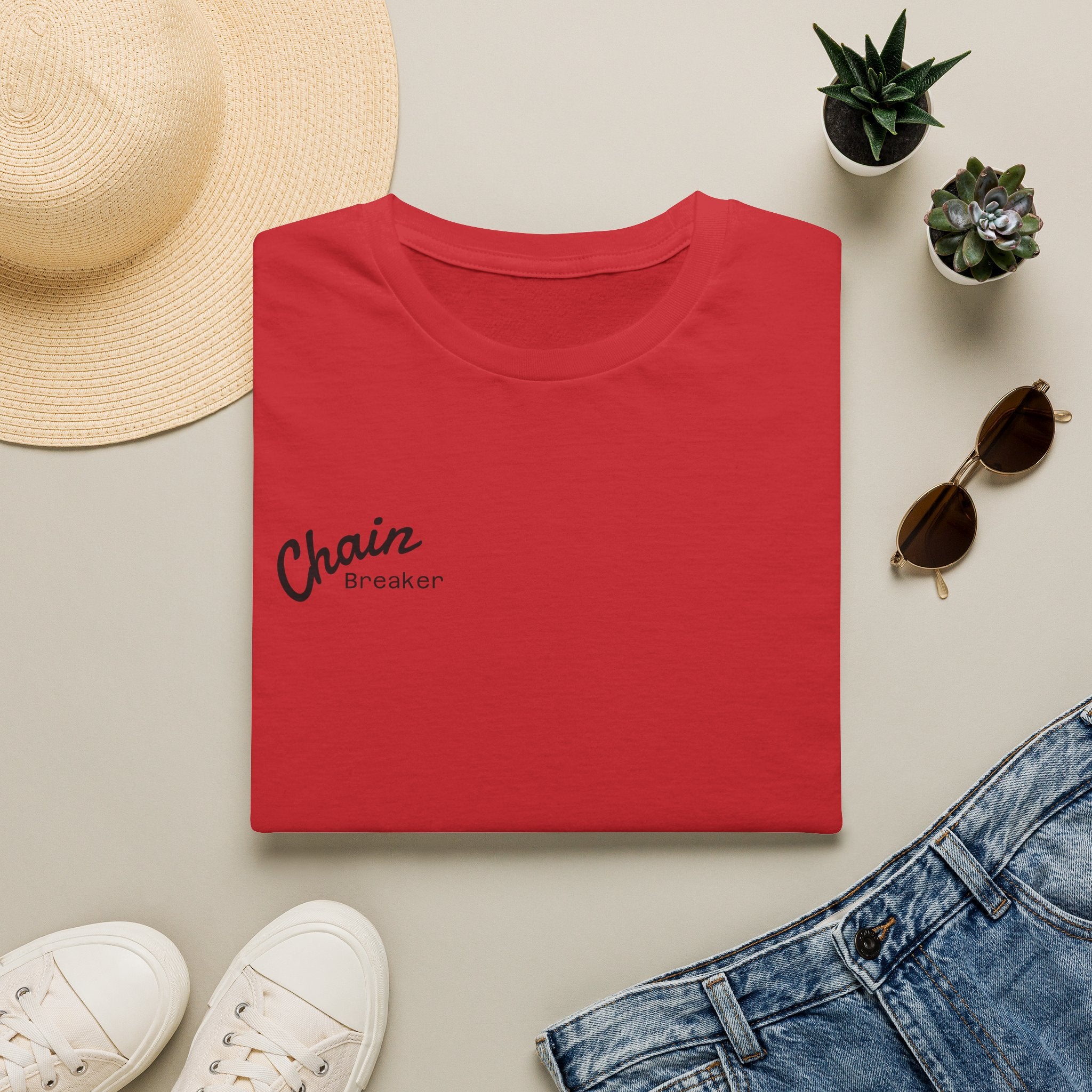 Men's Chain Breaker T-Shirt — Minimal Inspirational Faith Tee