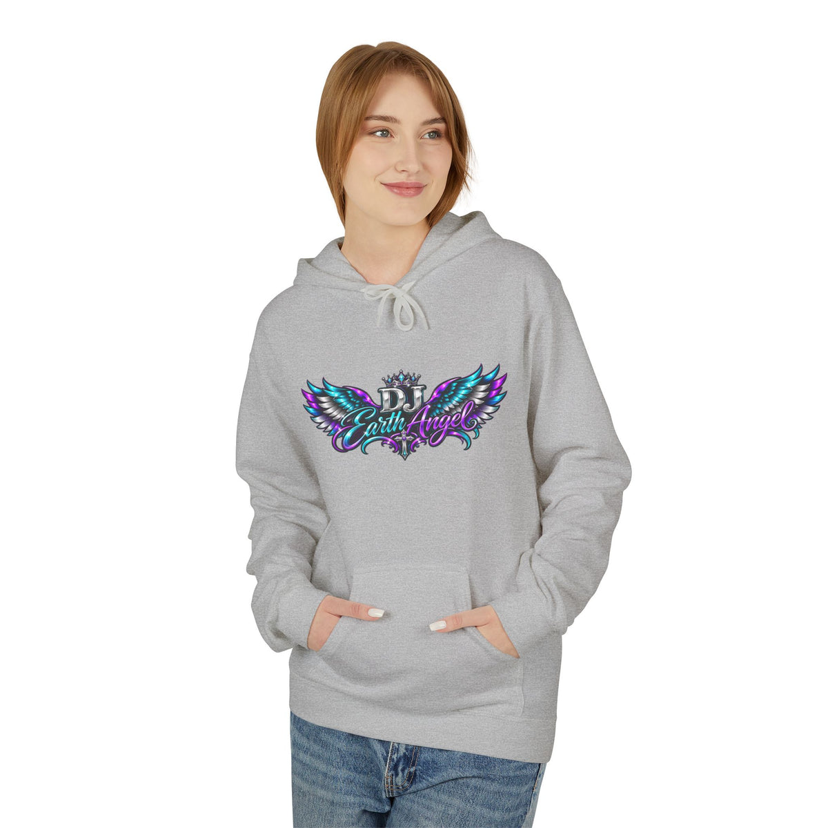 Angel Wings Hoodie — 'Earth Angel' Vaporwave Graphic Pullover