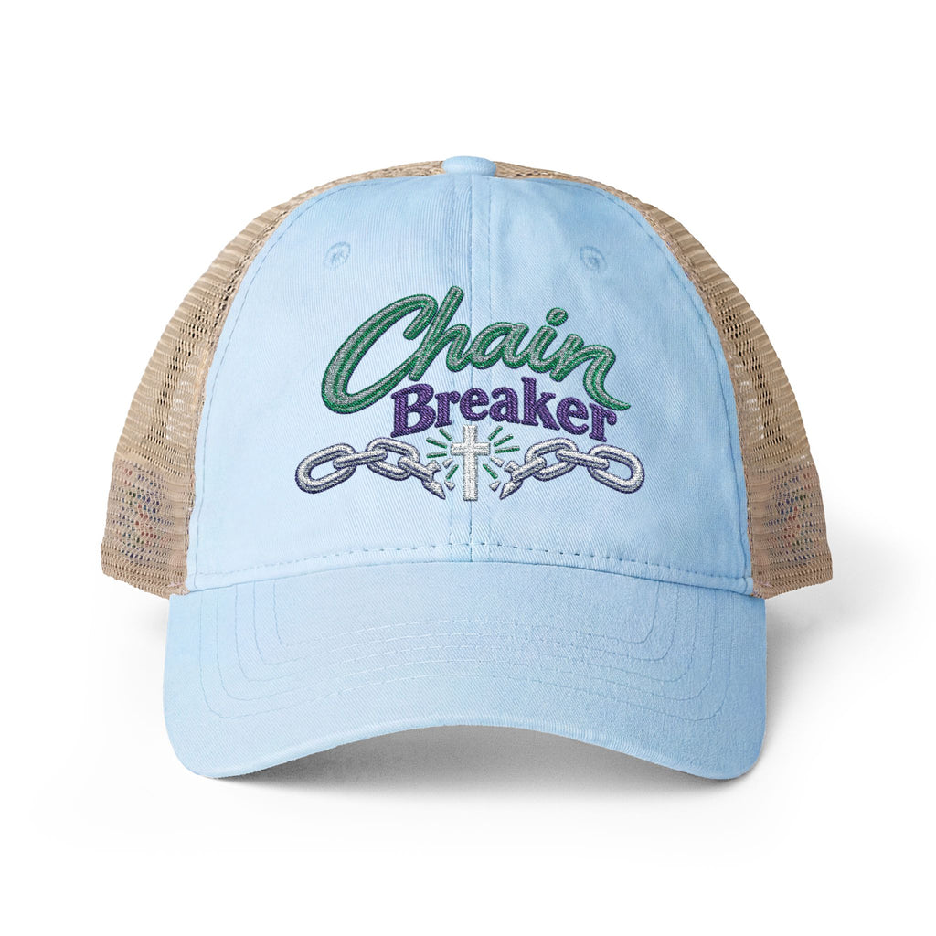Women's "Chain Breaker" Washed Mesh-Back Cap