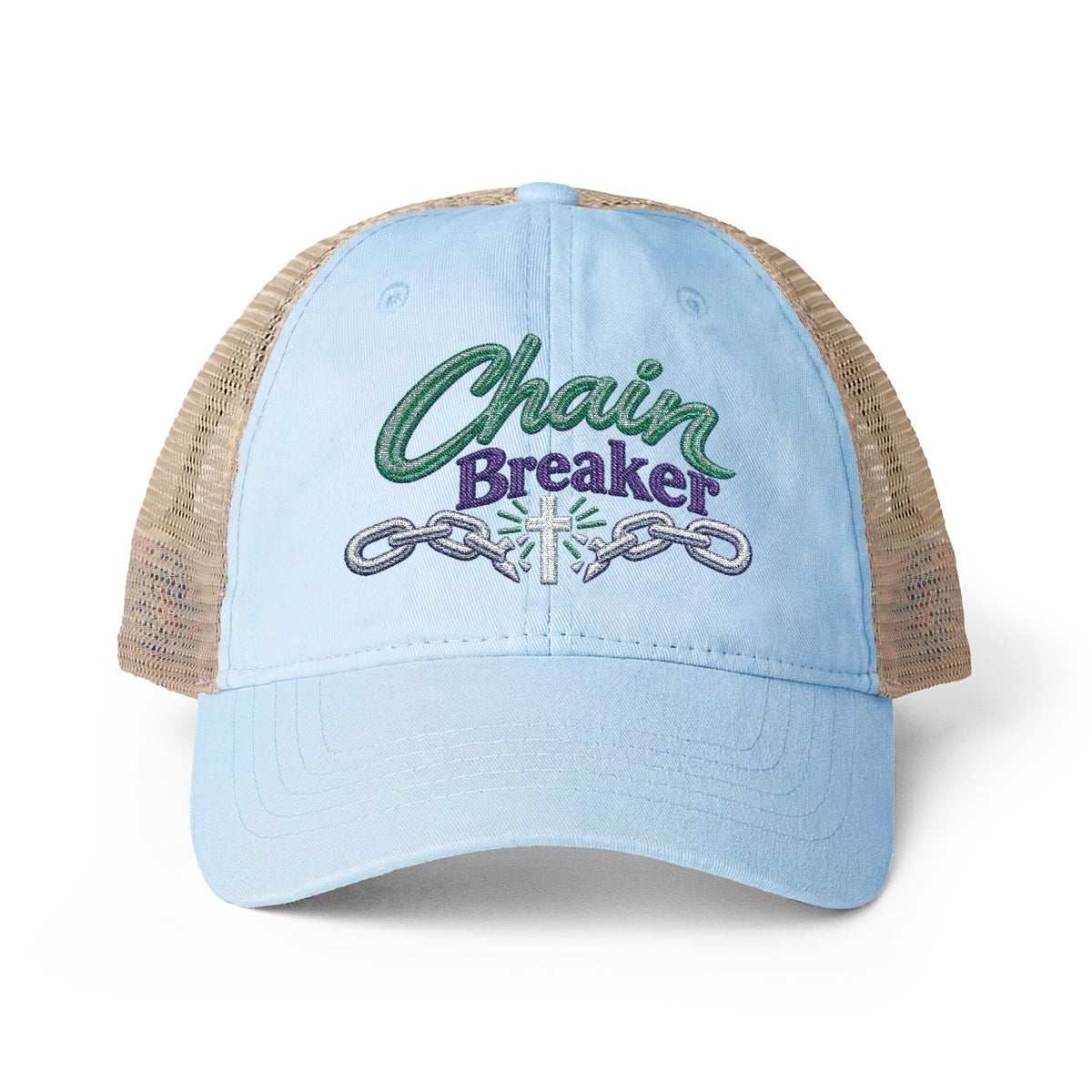 Women's "Chain Breaker" Washed Mesh-Back Cap