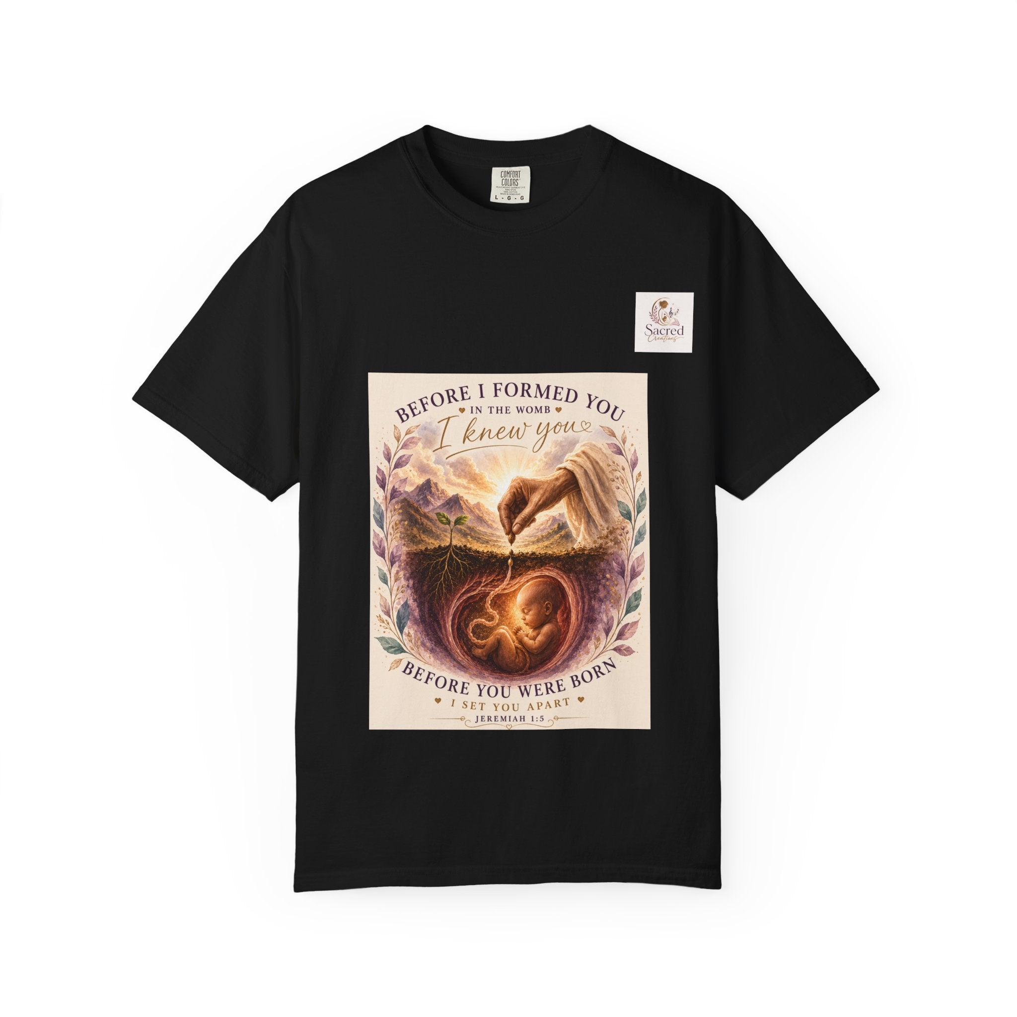 T-Shirt — "Before I Formed You I Knew You" Spiritual Motherhood Tee