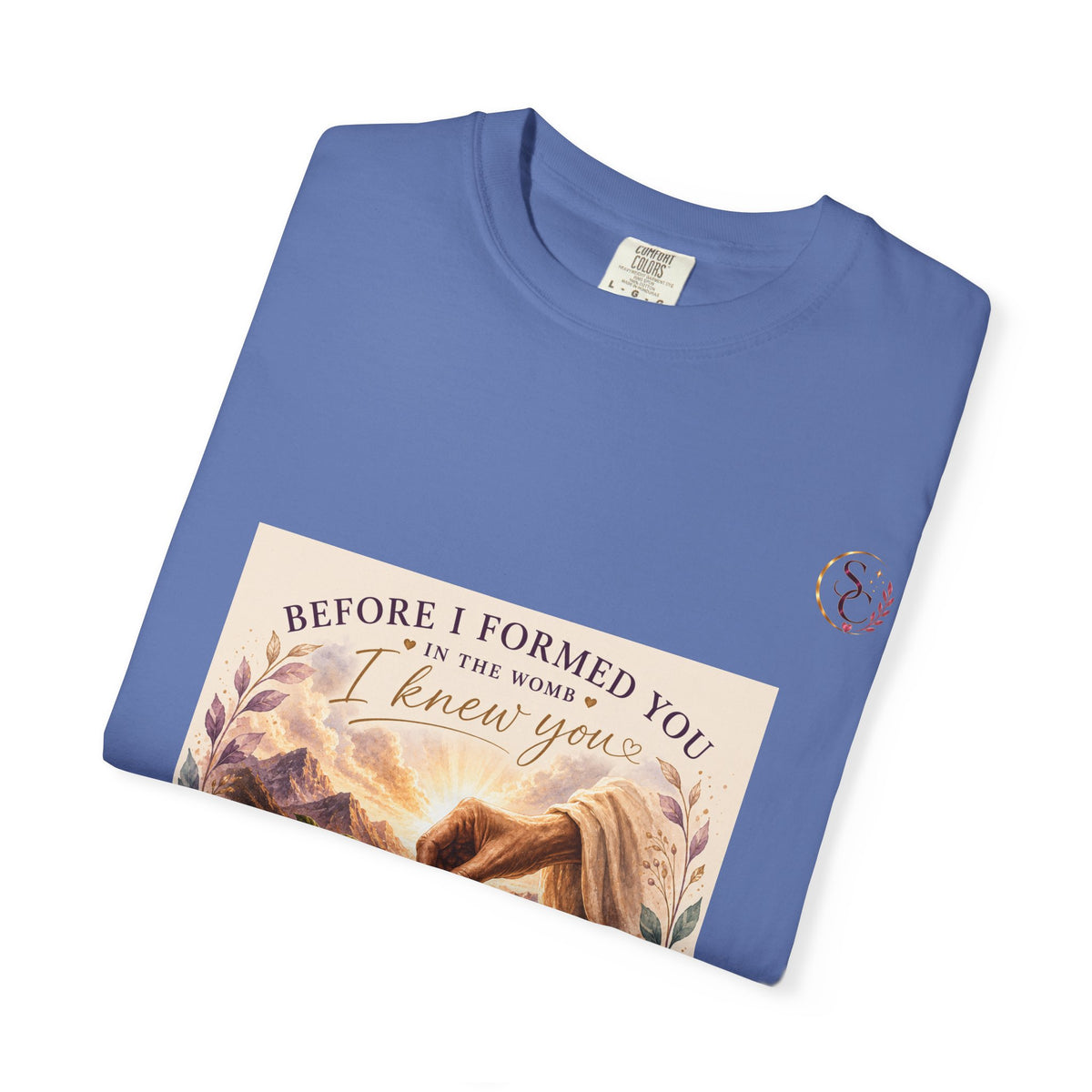 T-Shirt — "Before I Formed You I Knew You" Spiritual Motherhood Tee