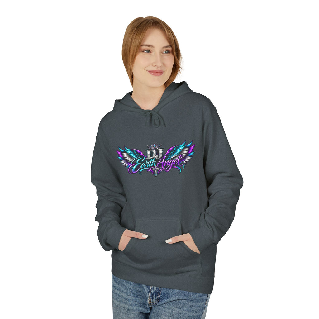 Angel Wings Hoodie — 'Earth Angel' Vaporwave Graphic Pullover