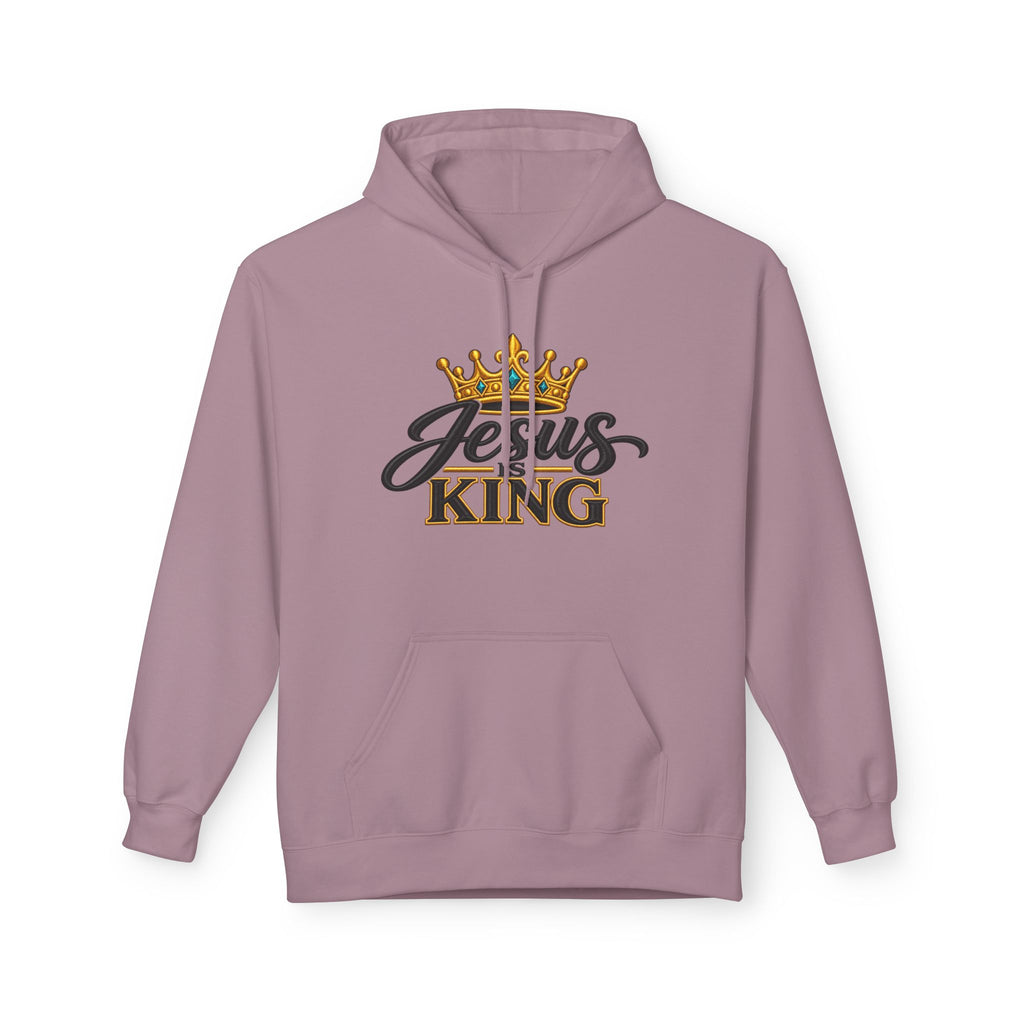Jesus King Hoodie — Crowned Faith Christian Pullover