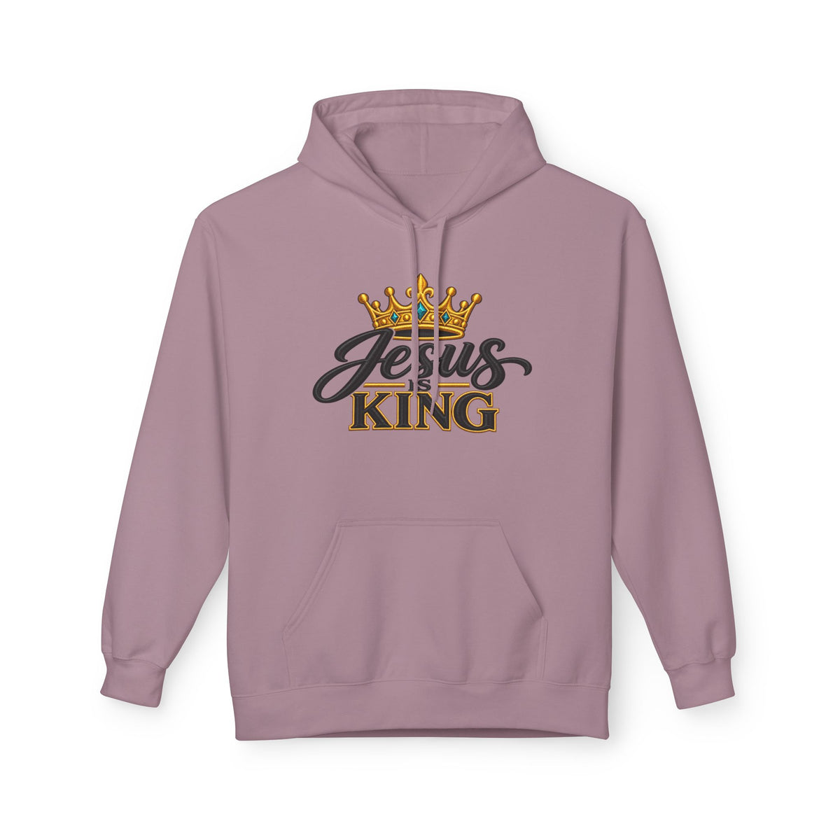 Jesus King Hoodie — Crowned Faith Christian Pullover