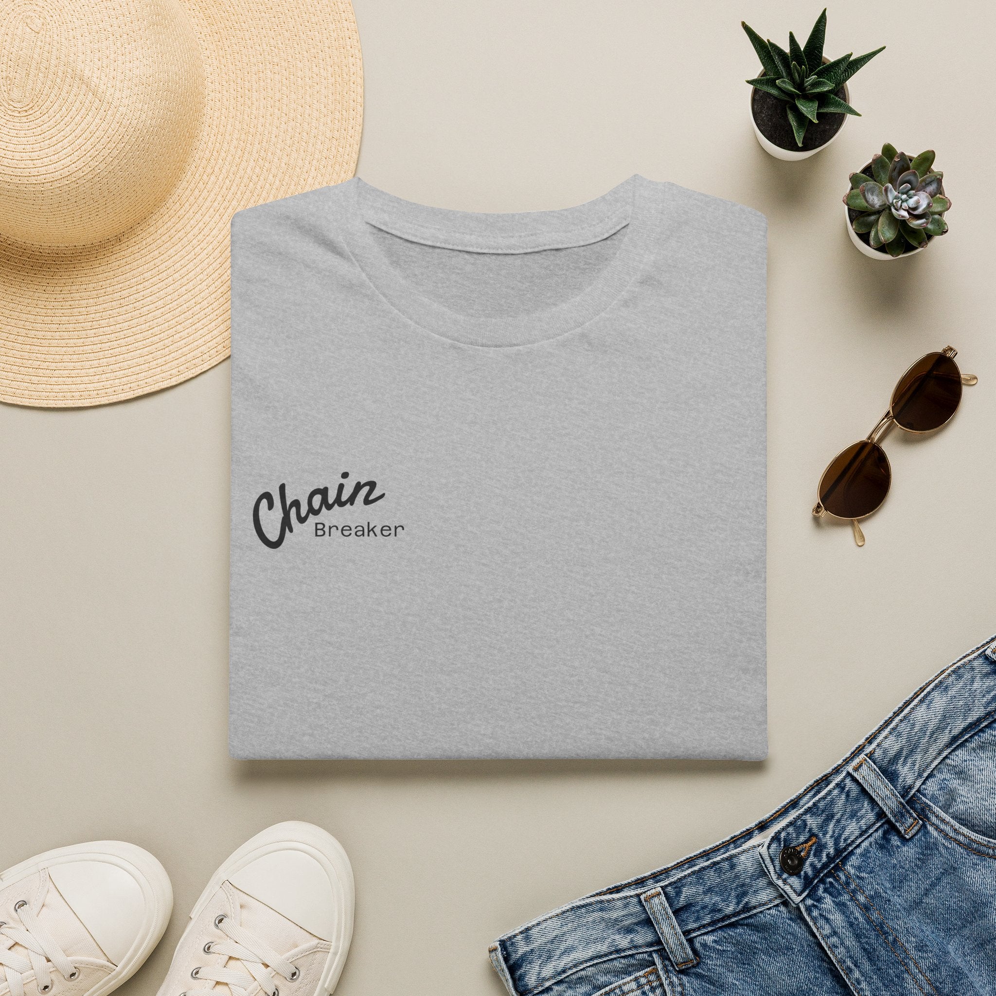 Men's Chain Breaker T-Shirt — Minimal Inspirational Faith Tee
