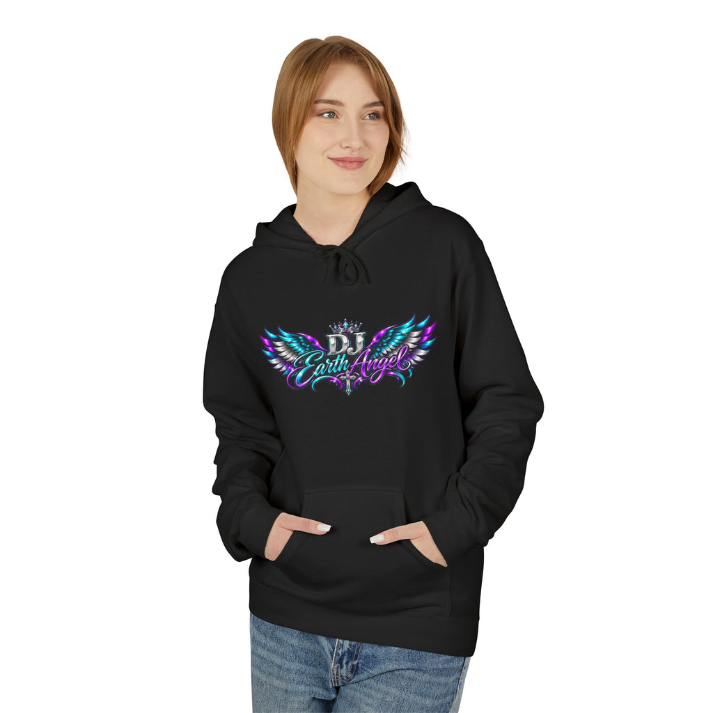 Angel Wings Hoodie — 'Earth Angel' Vaporwave Graphic Pullover