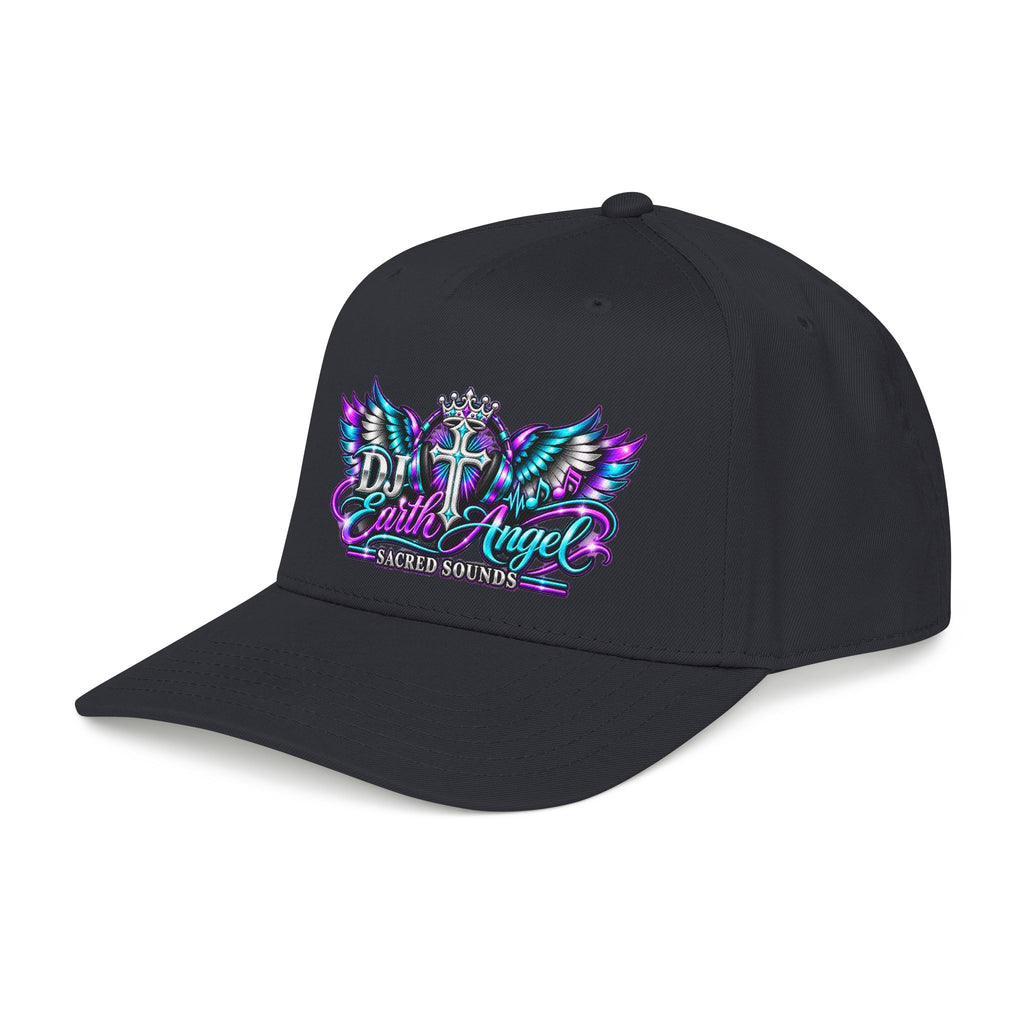 DJ Earth Angel Baseball Cap — Sacred Sounds Winged Cross Hat