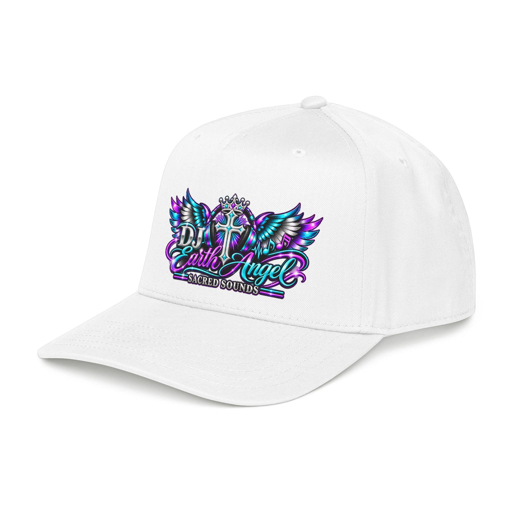 DJ Earth Angel Baseball Cap — Sacred Sounds Winged Cross Hat