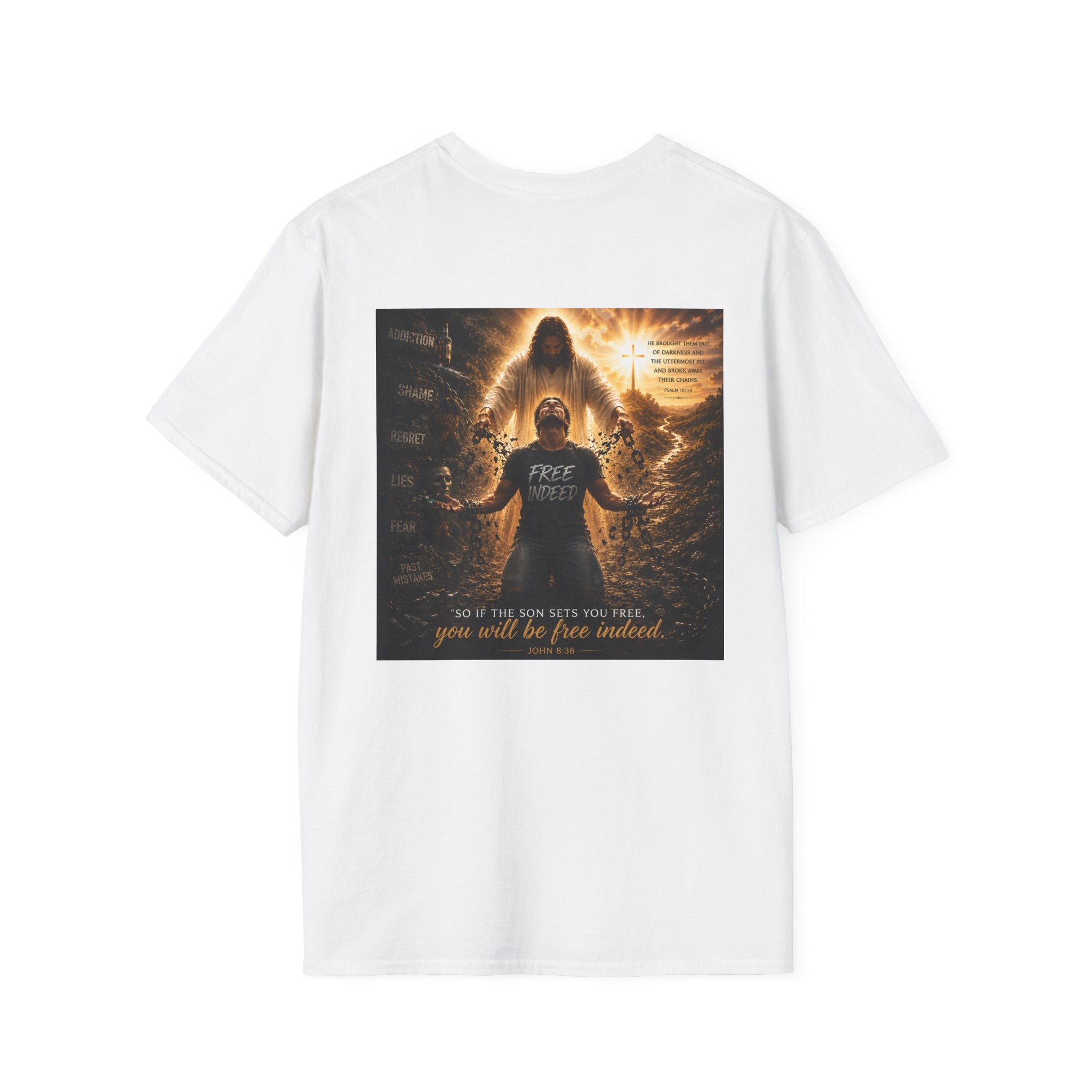 Men's Chain Breaker T-Shirt — Minimal Inspirational Faith Tee