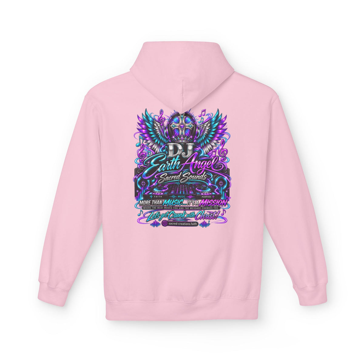 Angel Wings Hoodie — 'Earth Angel' Vaporwave Graphic Pullover