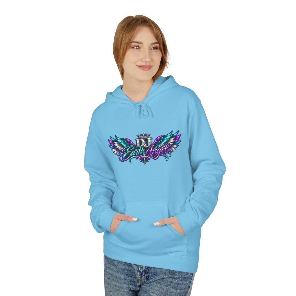 Angel Wings Hoodie — 'Earth Angel' Vaporwave Graphic Pullover