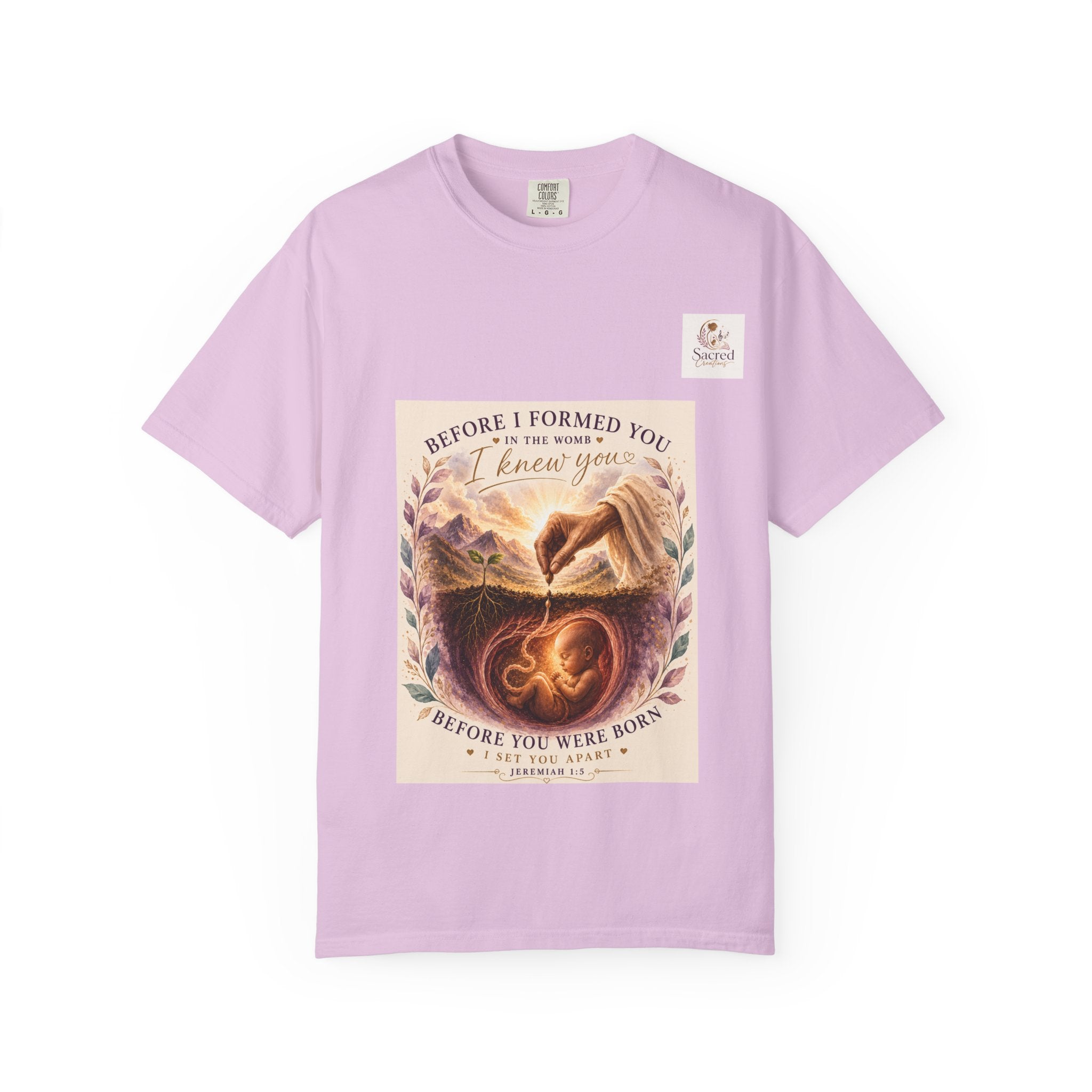 T-Shirt — "Before I Formed You I Knew You" Spiritual Motherhood Tee