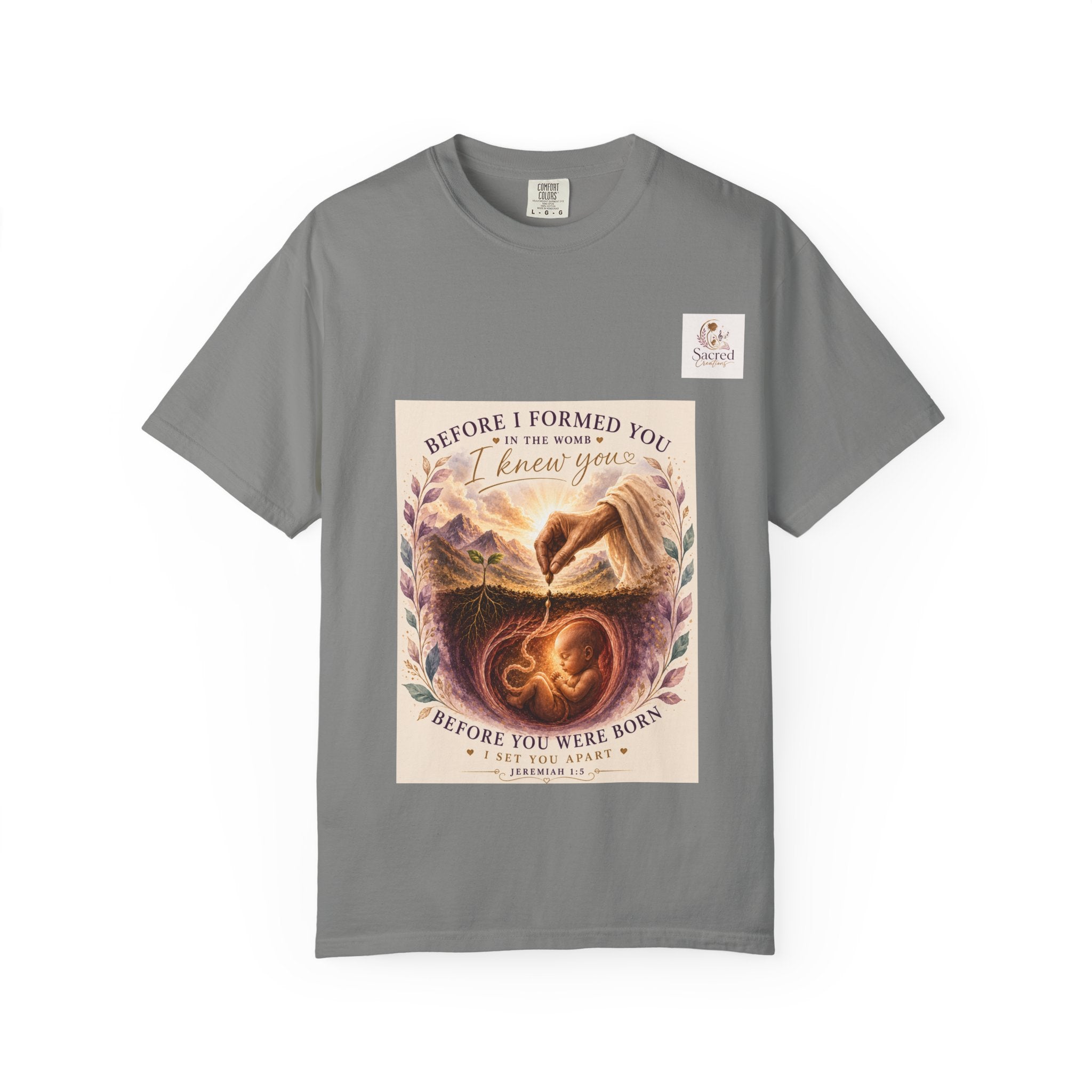 T-Shirt — "Before I Formed You I Knew You" Spiritual Motherhood Tee