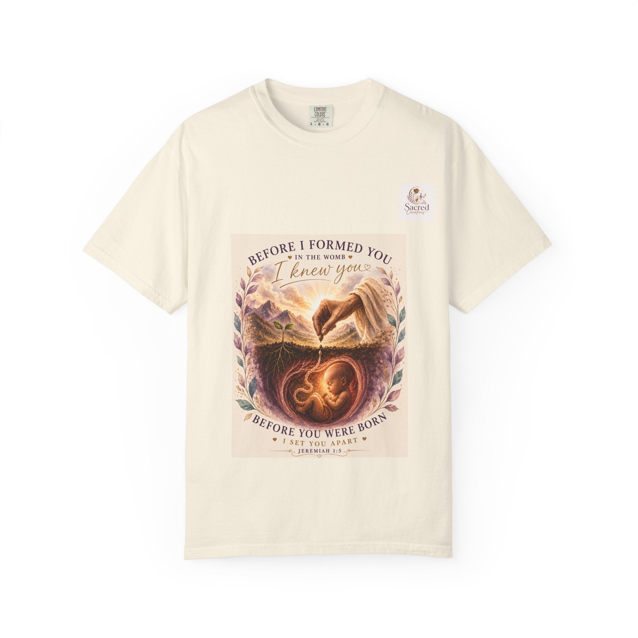 T-Shirt — "Before I Formed You I Knew You" Spiritual Motherhood Tee
