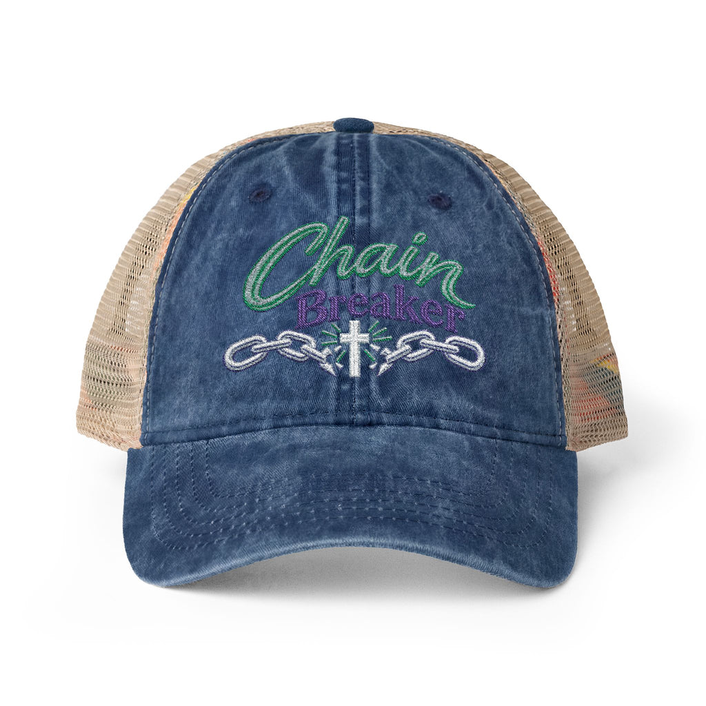 Women's "Chain Breaker" Washed Mesh-Back Cap