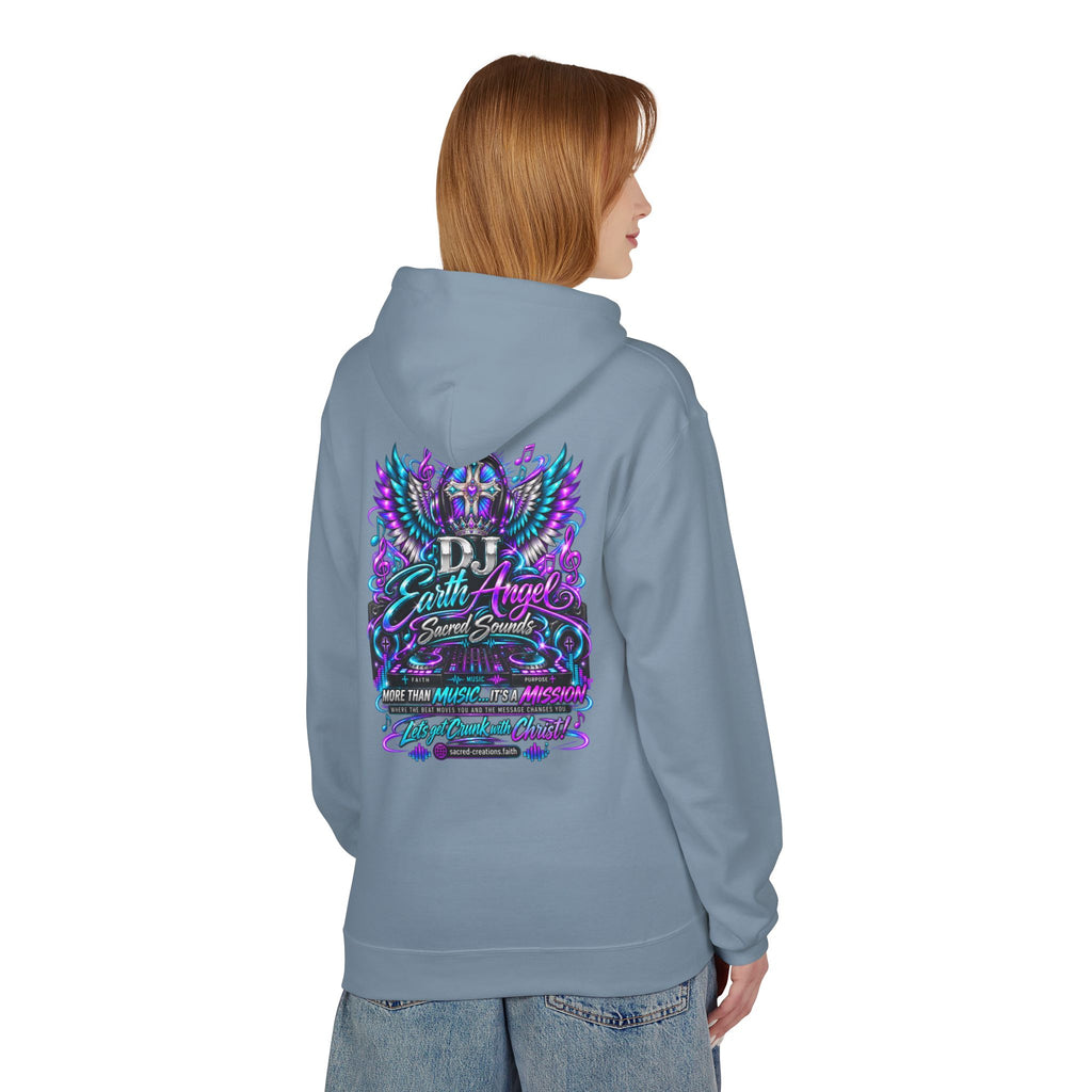 Angel Wings Hoodie — 'Earth Angel' Vaporwave Graphic Pullover