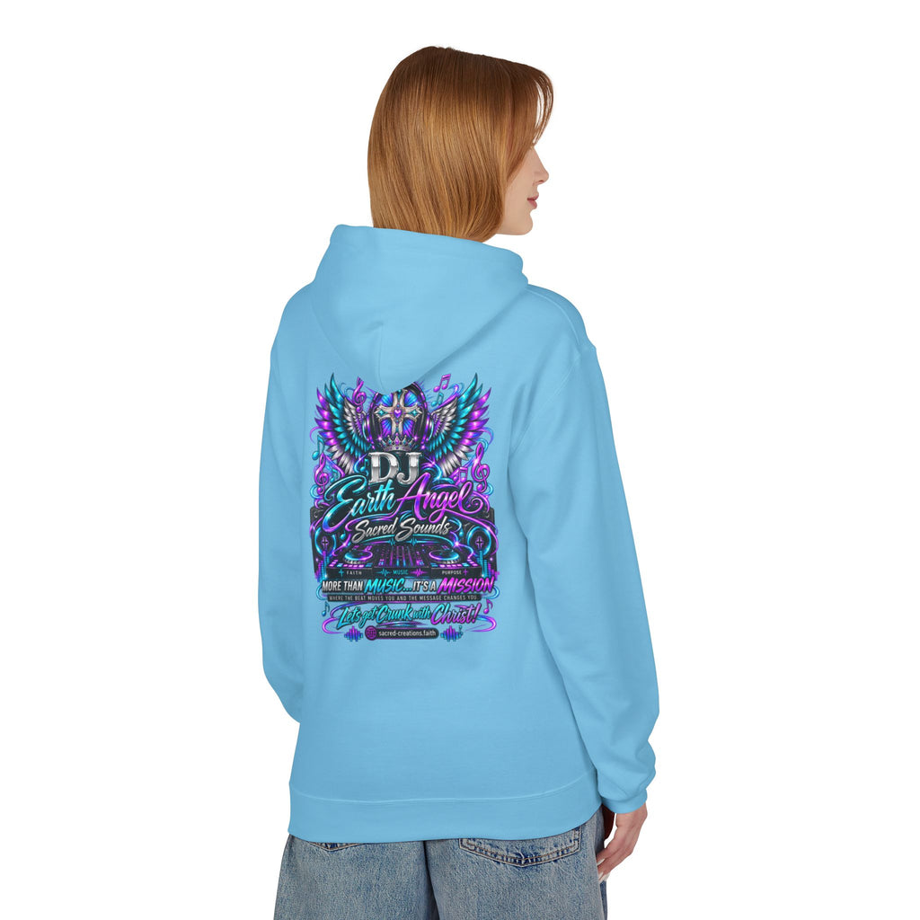 Angel Wings Hoodie — 'Earth Angel' Vaporwave Graphic Pullover