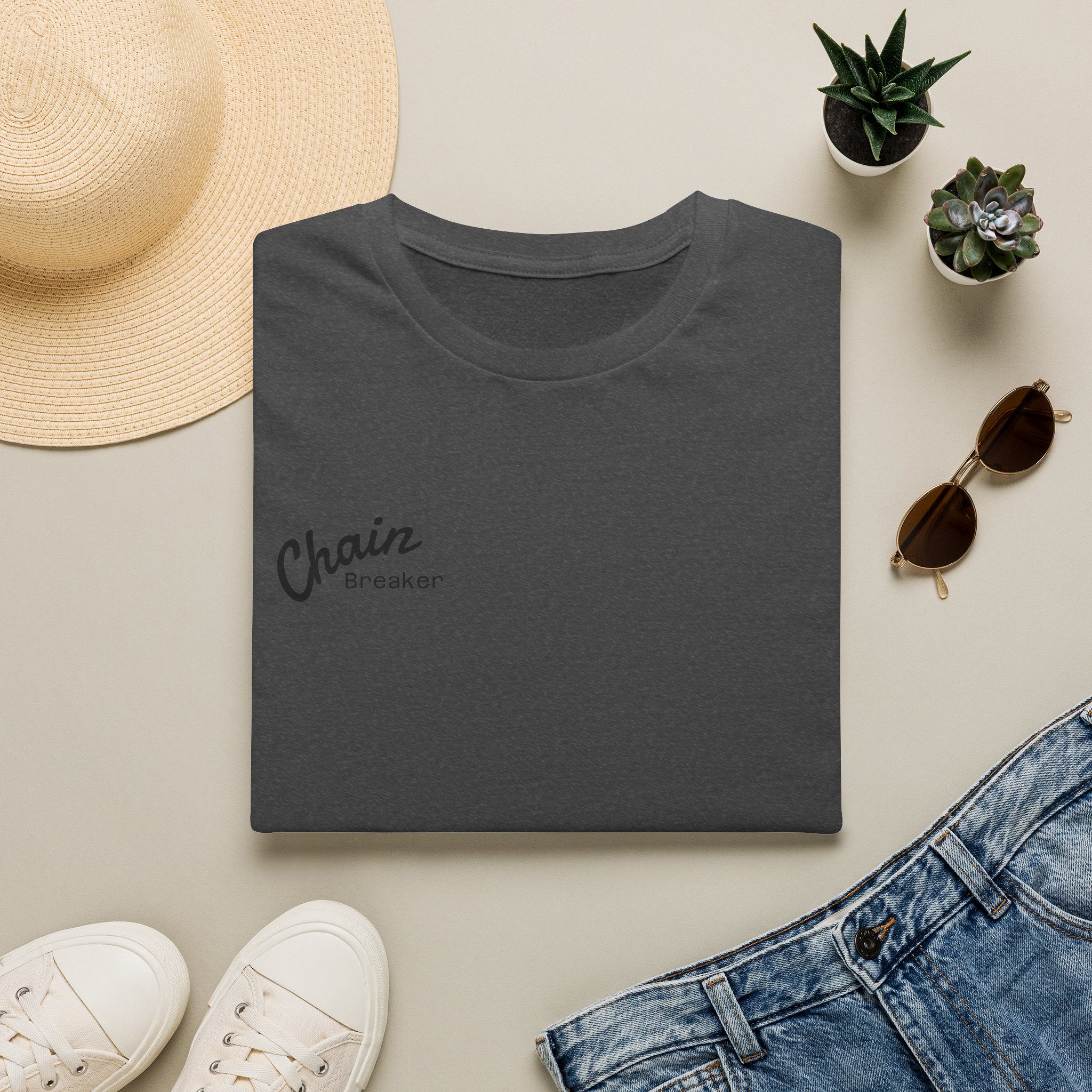 Men's Chain Breaker T-Shirt — Minimal Inspirational Faith Tee