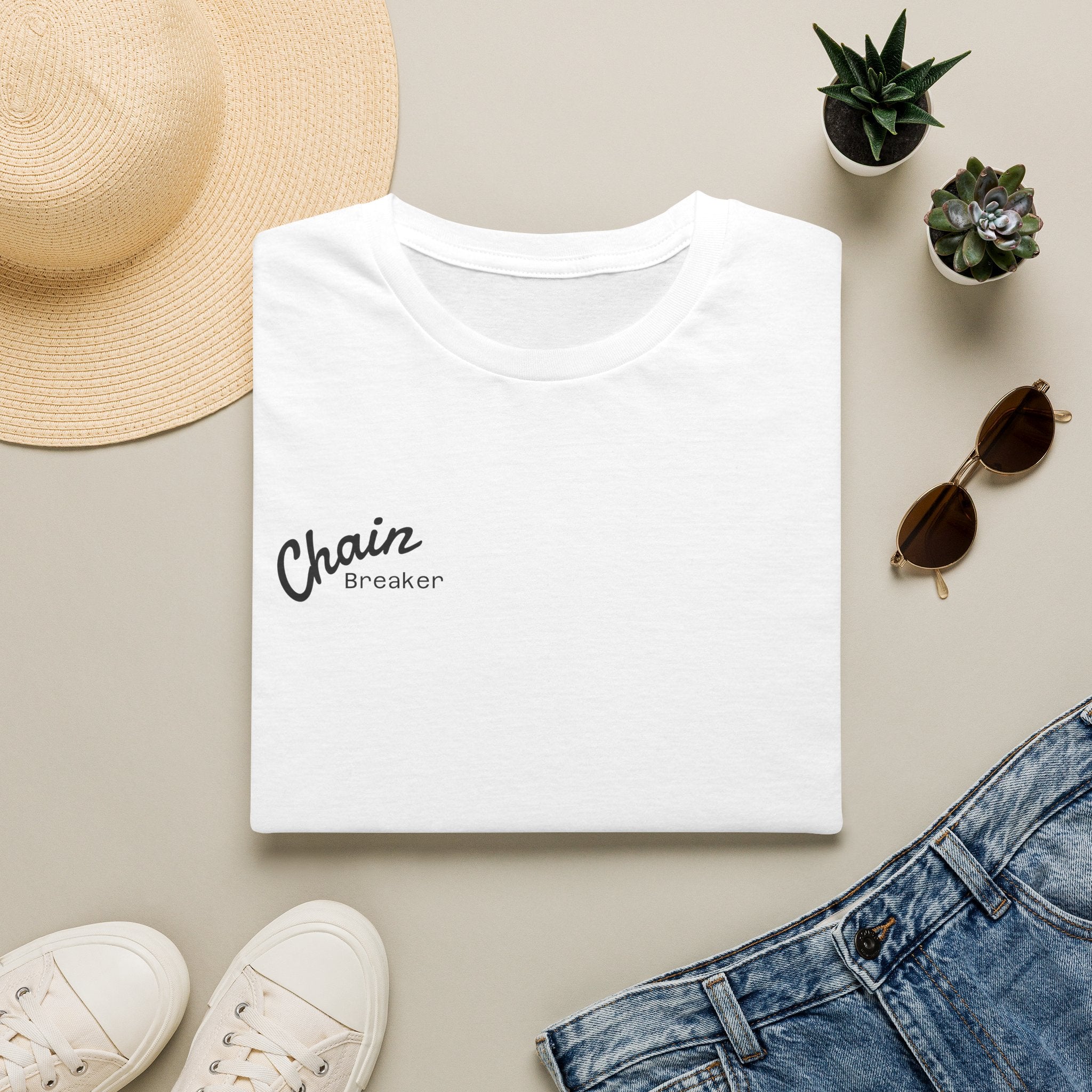 Men's Chain Breaker T-Shirt — Minimal Inspirational Faith Tee