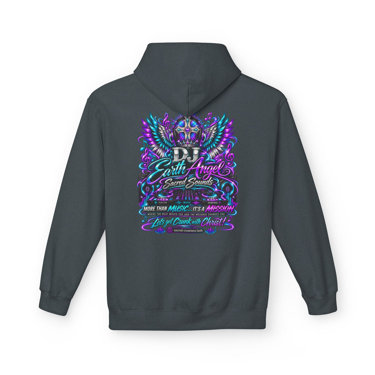 Angel Wings Hoodie — 'Earth Angel' Vaporwave Graphic Pullover