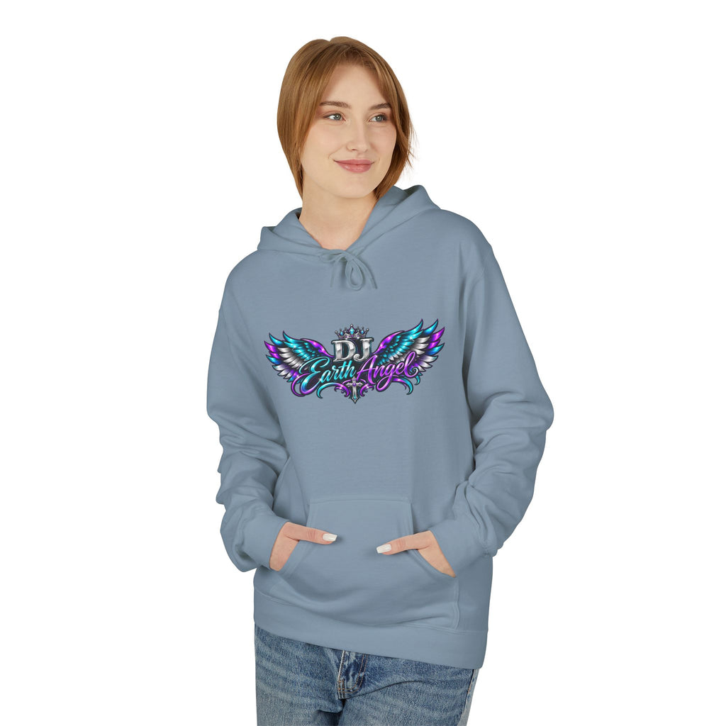 Angel Wings Hoodie — 'Earth Angel' Vaporwave Graphic Pullover