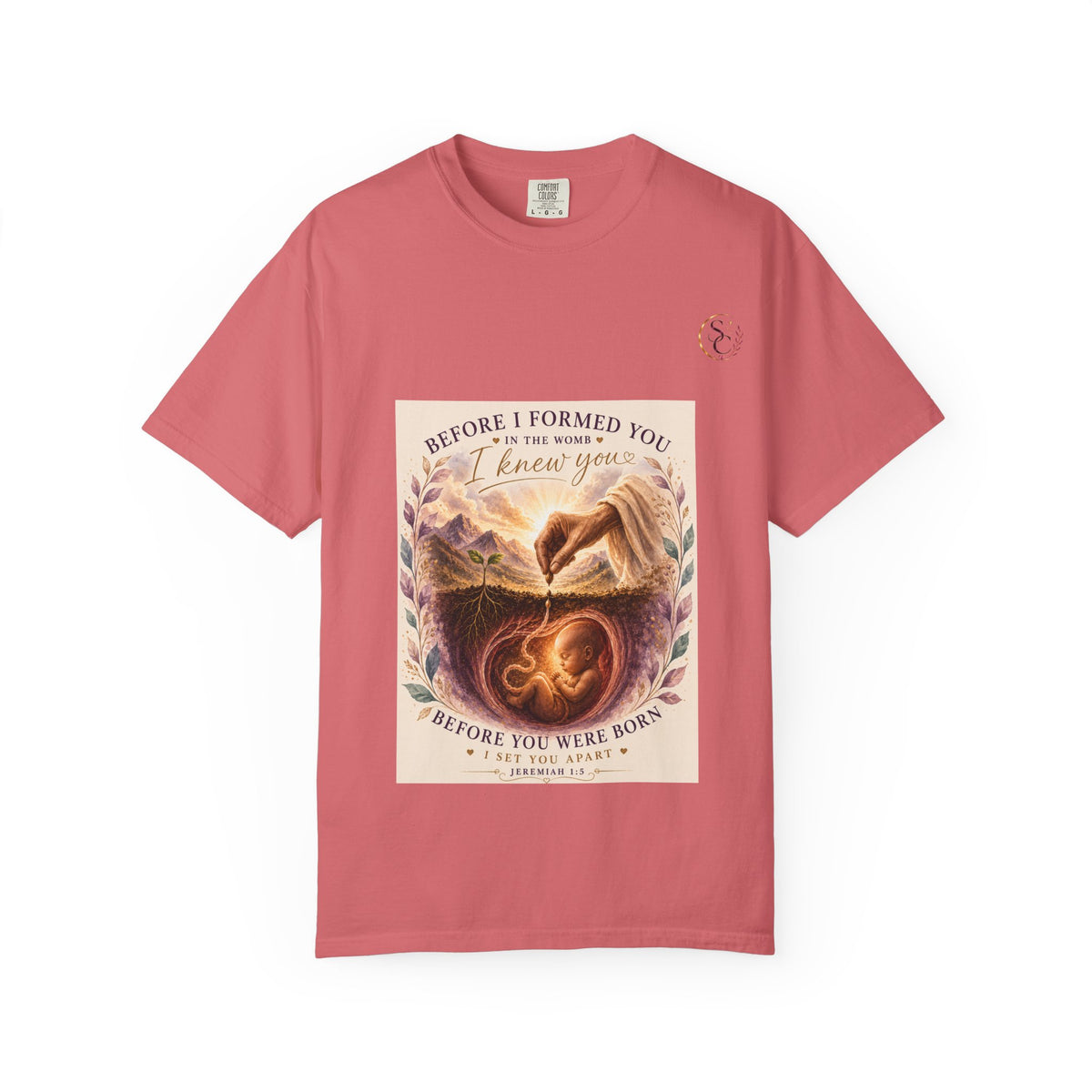 T-Shirt — "Before I Formed You I Knew You" Spiritual Motherhood Tee