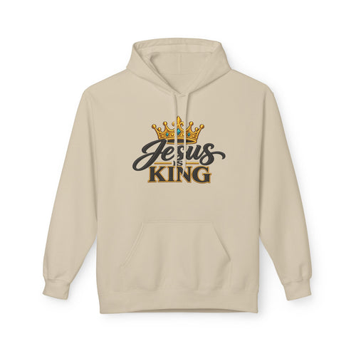 Jesus King Hoodie — Crowned Faith Christian Pullover