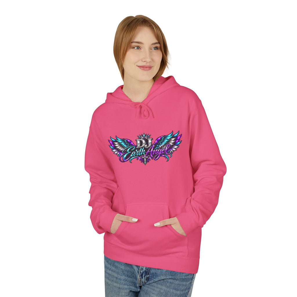 Angel Wings Hoodie — 'Earth Angel' Vaporwave Graphic Pullover