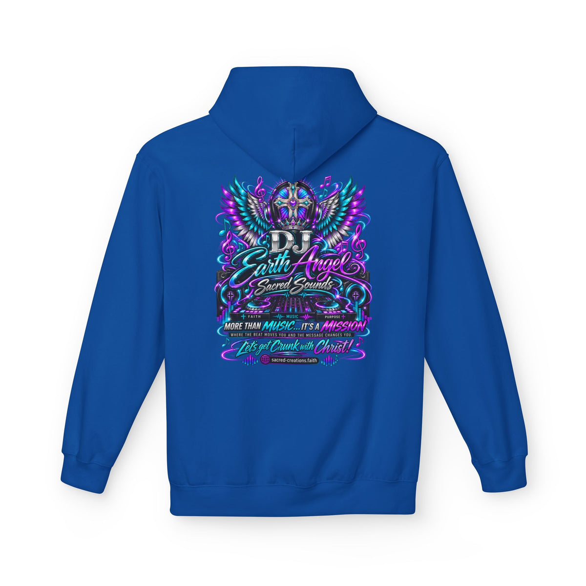 Angel Wings Hoodie — 'Earth Angel' Vaporwave Graphic Pullover