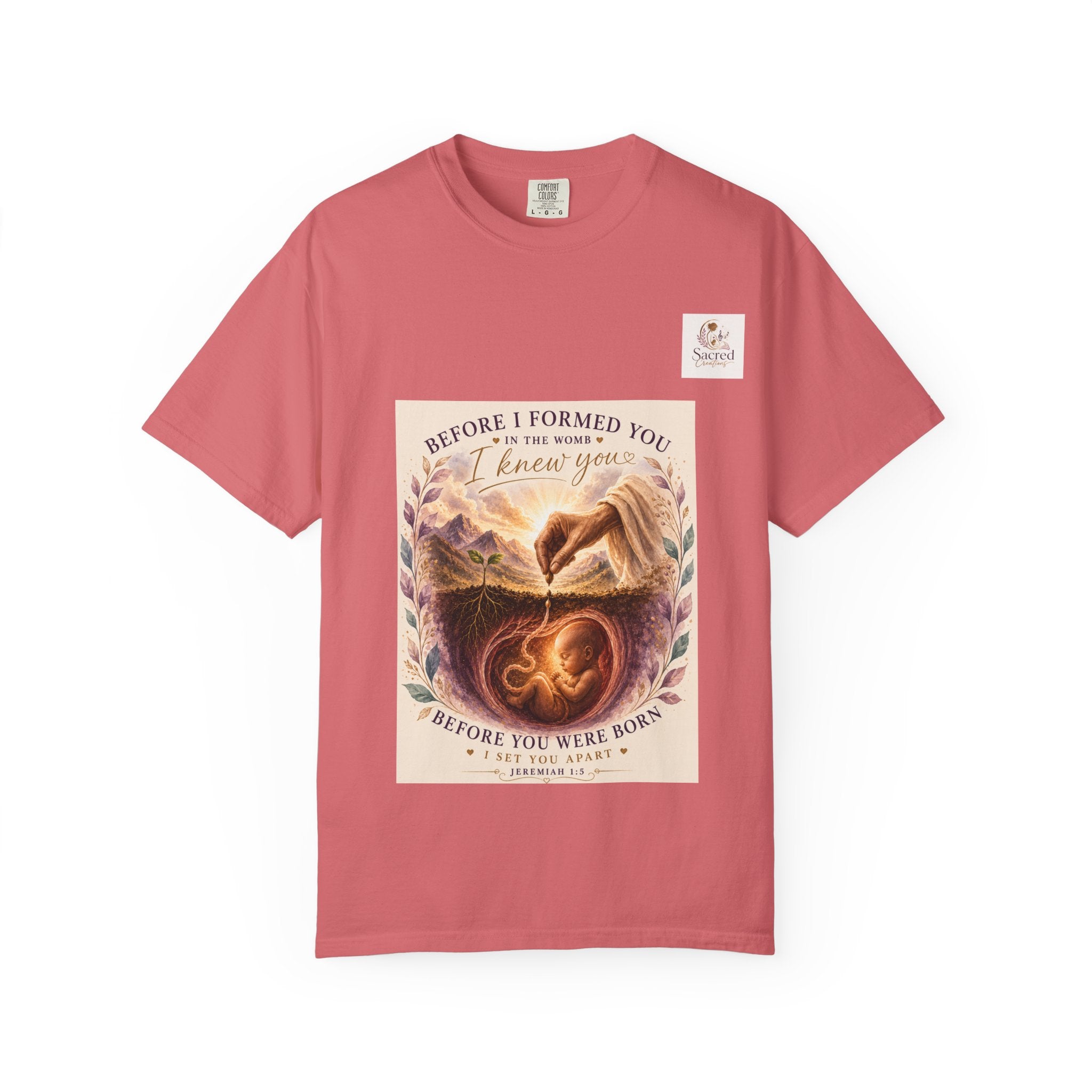 T-Shirt — "Before I Formed You I Knew You" Spiritual Motherhood Tee