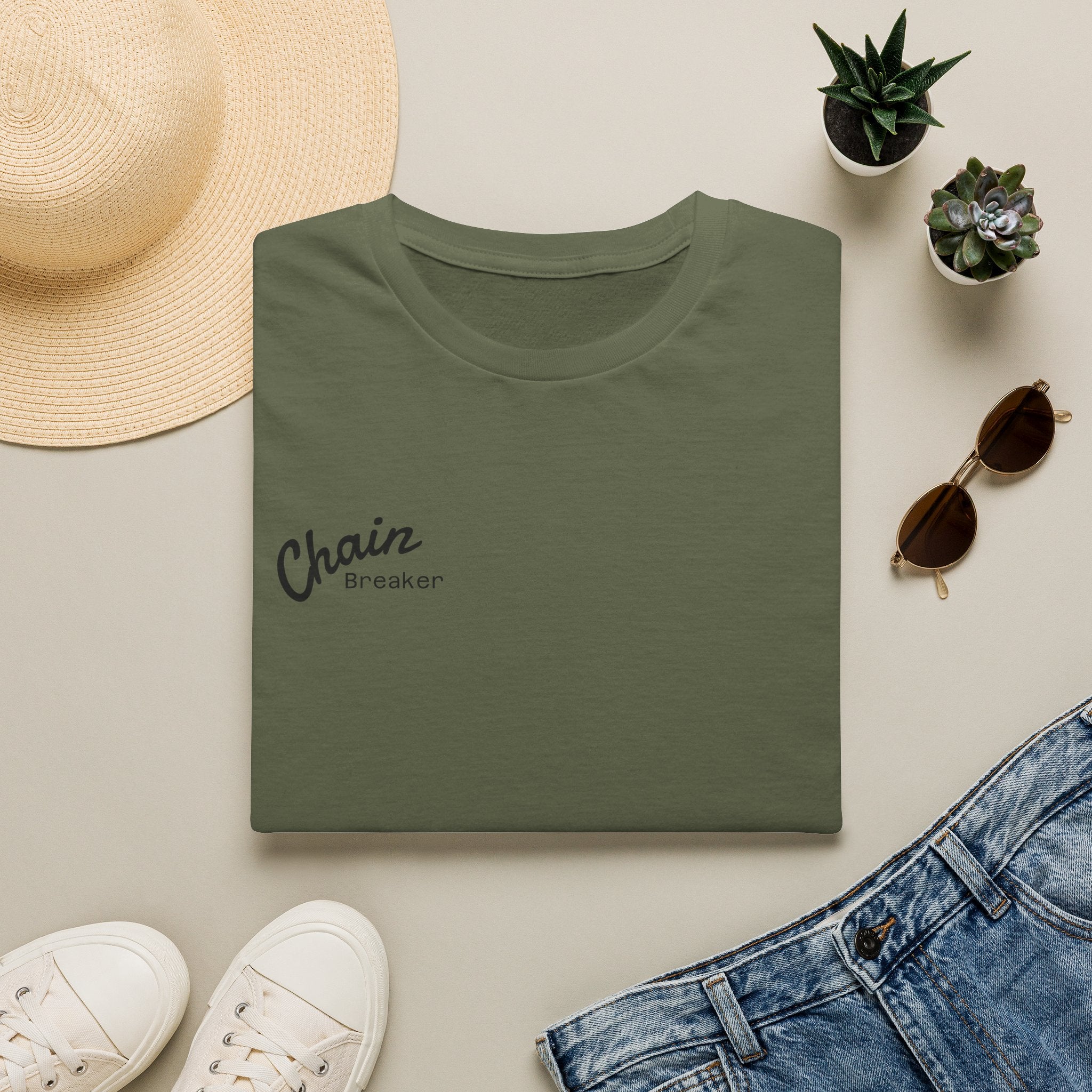 Men's Chain Breaker T-Shirt — Minimal Inspirational Faith Tee