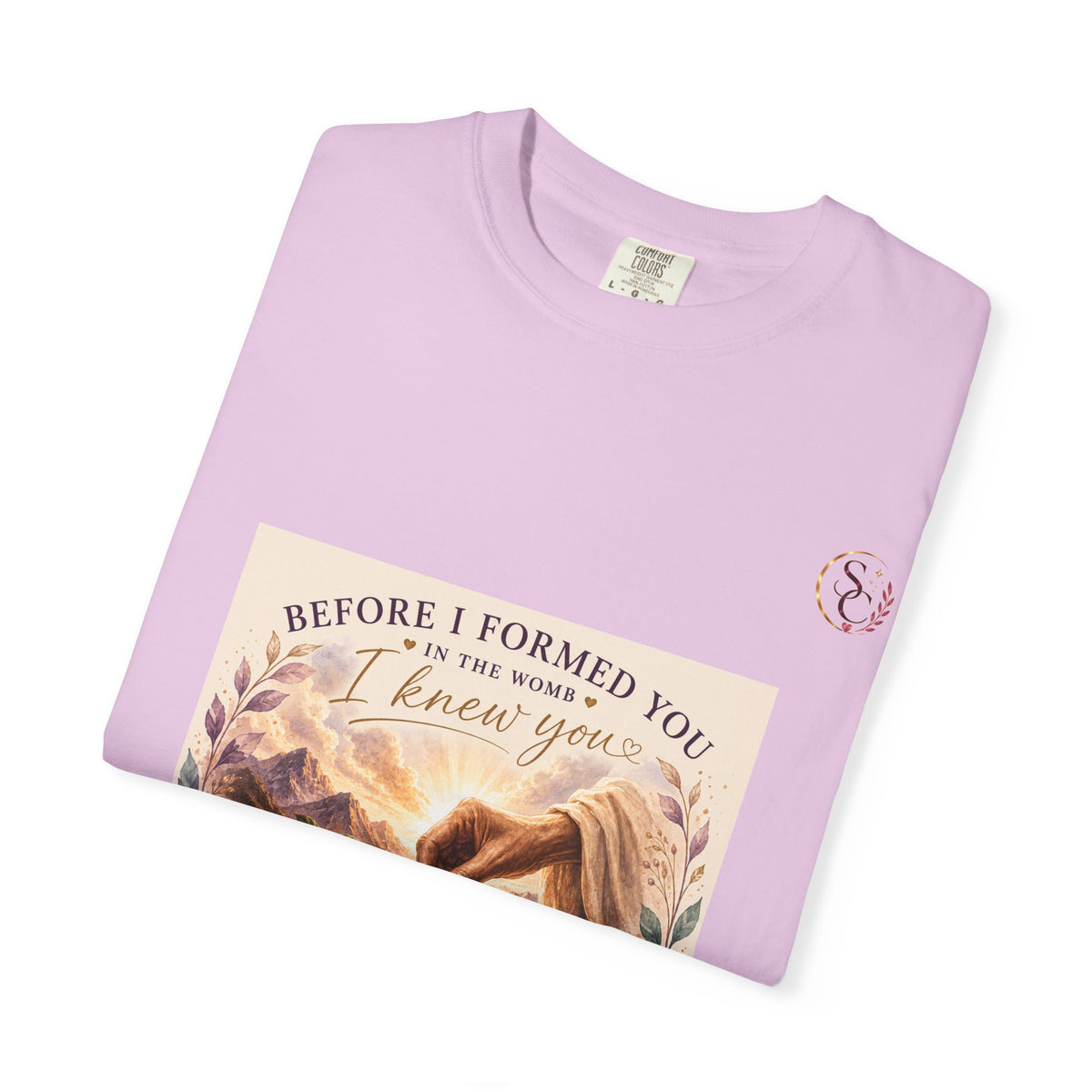 T-Shirt — "Before I Formed You I Knew You" Spiritual Motherhood Tee