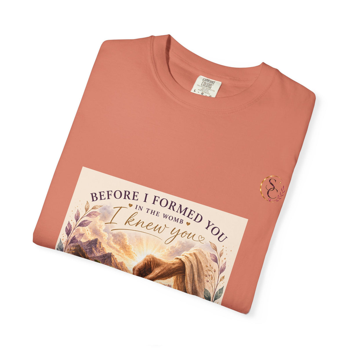 T-Shirt — "Before I Formed You I Knew You" Spiritual Motherhood Tee