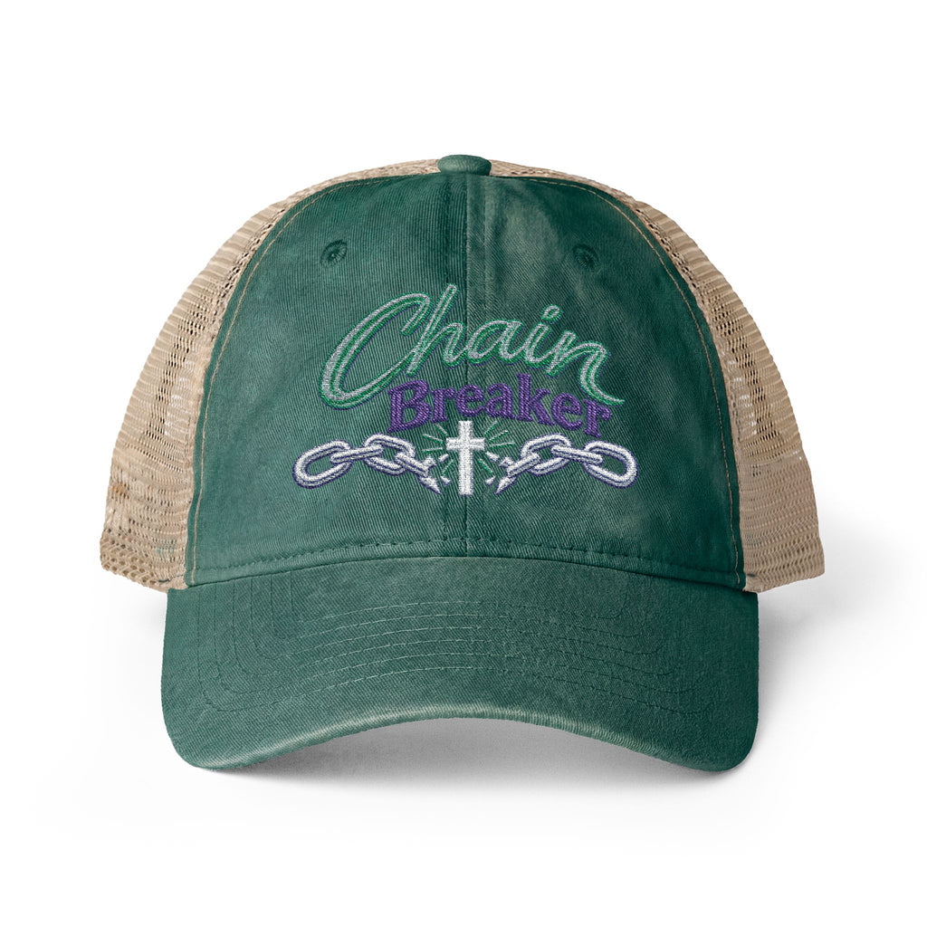 Women's "Chain Breaker" Washed Mesh-Back Cap