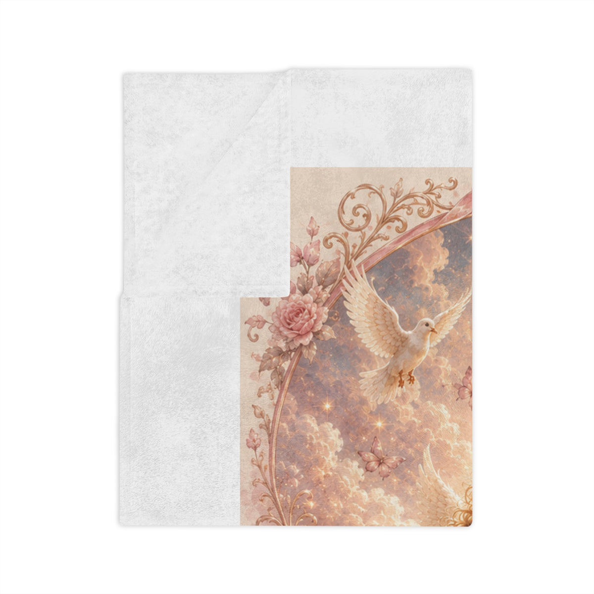 Christian Velveteen Blanket — "Fearfully and Wonderfully Made" Scripture Throw