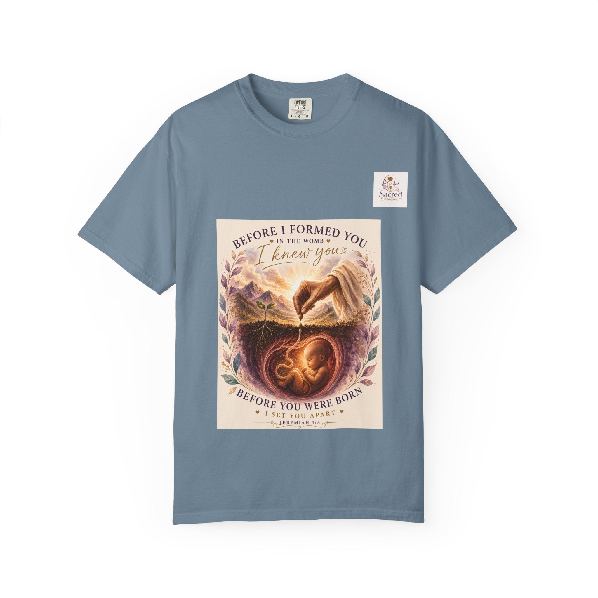 T-Shirt — "Before I Formed You I Knew You" Spiritual Motherhood Tee
