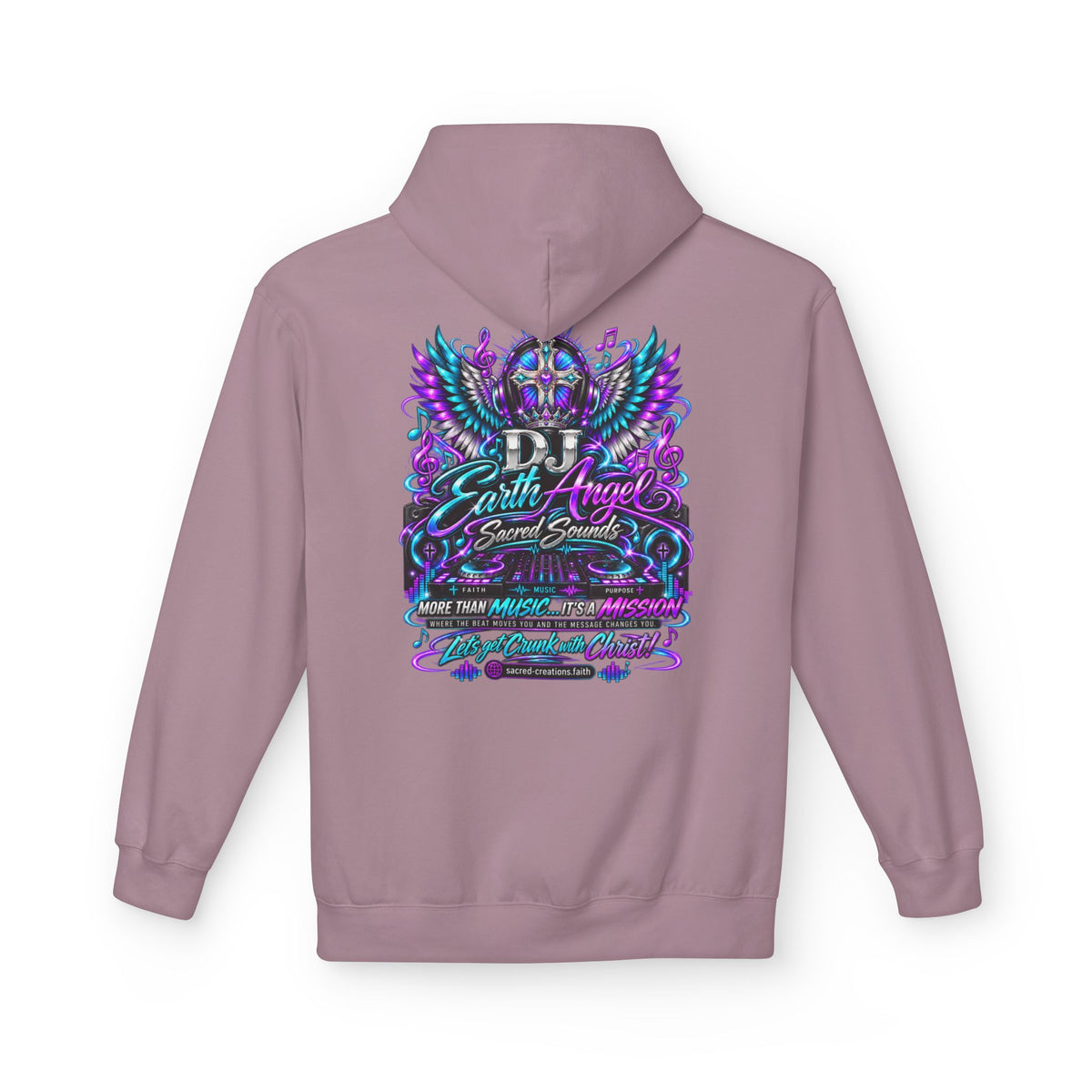 Angel Wings Hoodie — 'Earth Angel' Vaporwave Graphic Pullover