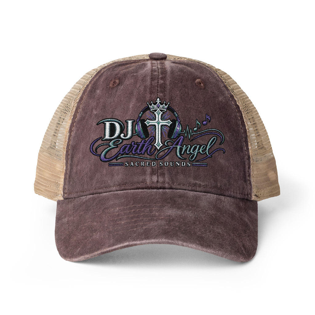 Women's "DJ Earth Angel" Washed Mesh-Back Cap