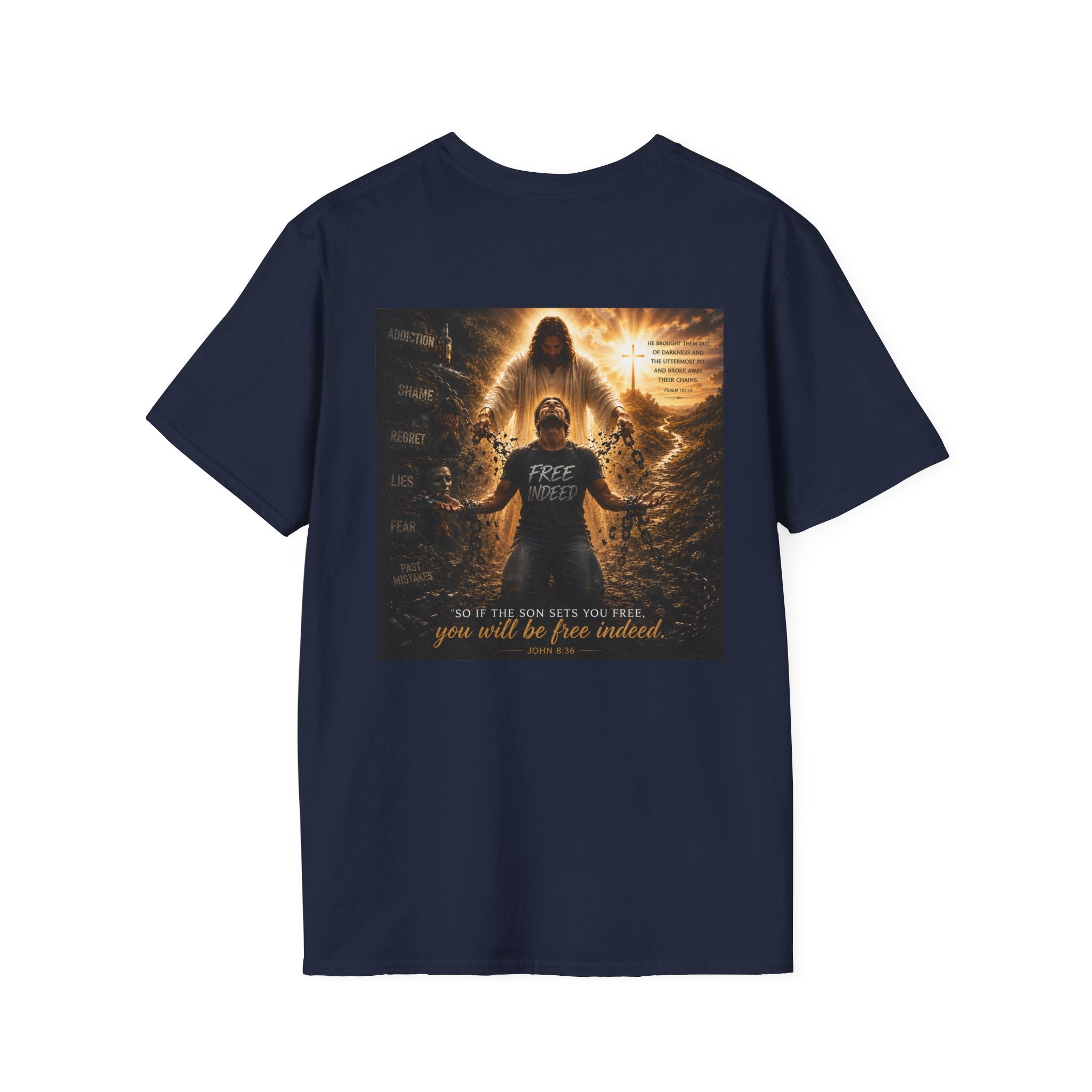 Men's Chain Breaker T-Shirt — Minimal Inspirational Faith Tee