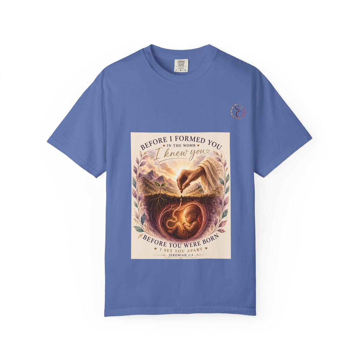 T-Shirt — "Before I Formed You I Knew You" Spiritual Motherhood Tee