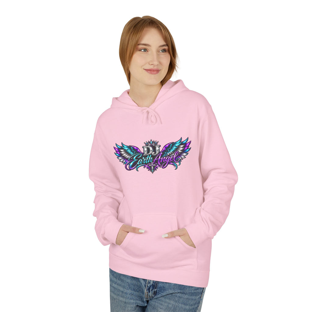 Angel Wings Hoodie — 'Earth Angel' Vaporwave Graphic Pullover