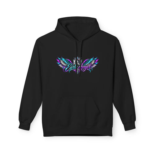 Angel Wings Hoodie — 'Earth Angel' Vaporwave Graphic Pullover