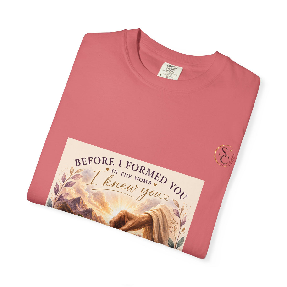 T-Shirt — "Before I Formed You I Knew You" Spiritual Motherhood Tee