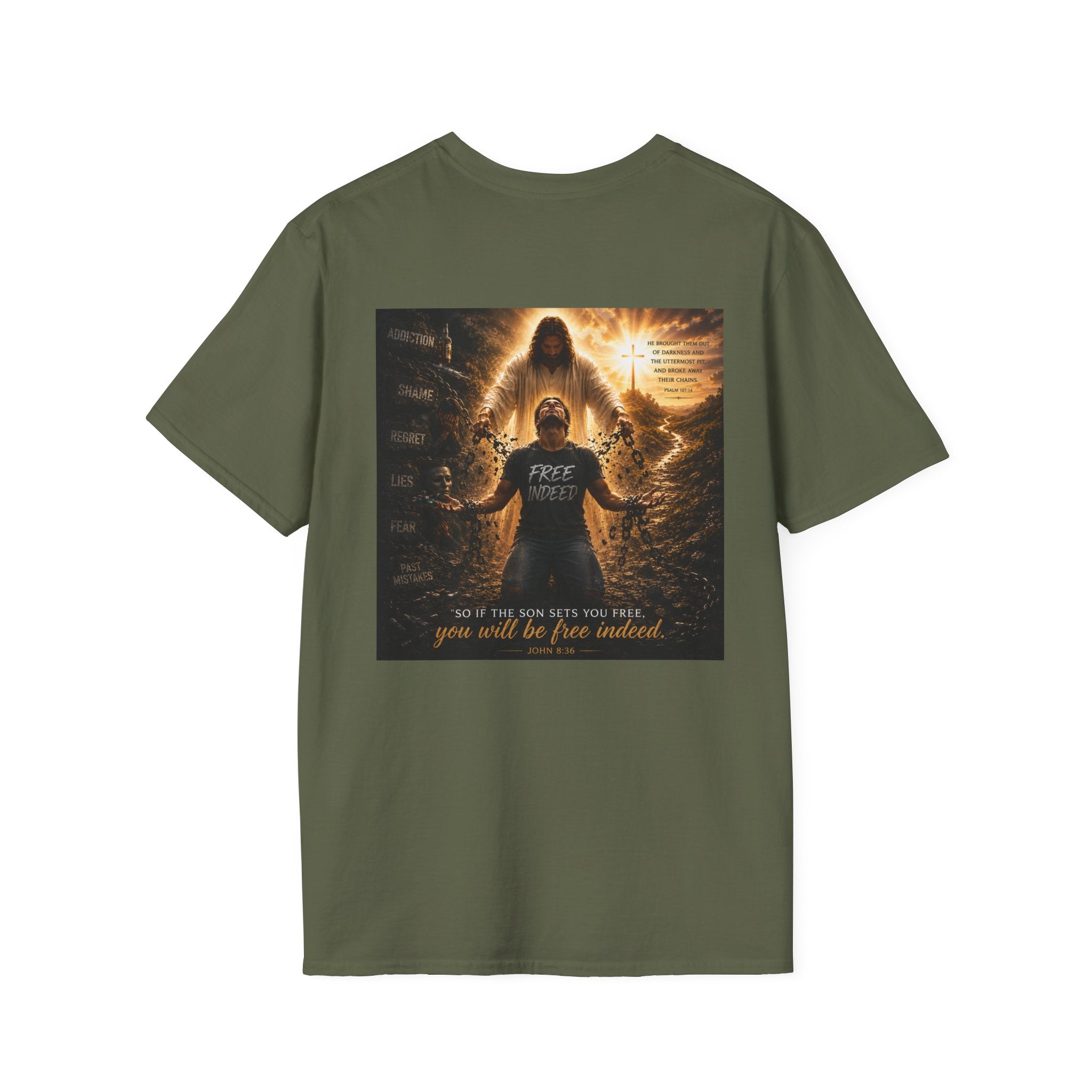 Men's Chain Breaker T-Shirt — Minimal Inspirational Faith Tee
