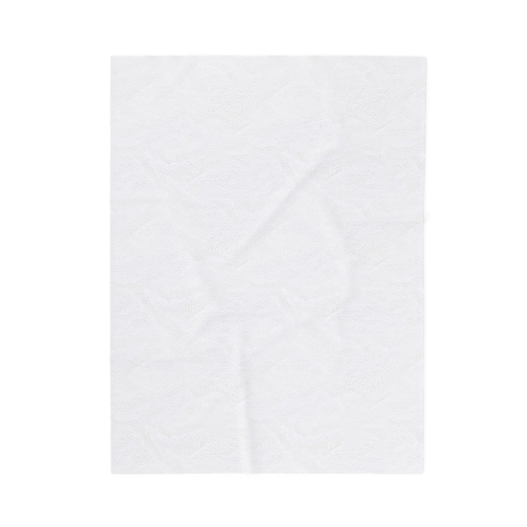 Velveteen Blanket — "She is clothed with Strength and Dignity" Floral Cross Christian Throw