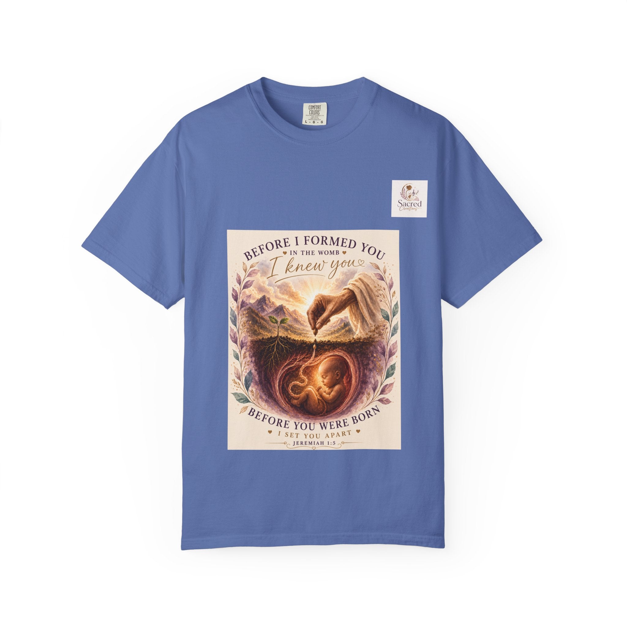 T-Shirt — "Before I Formed You I Knew You" Spiritual Motherhood Tee